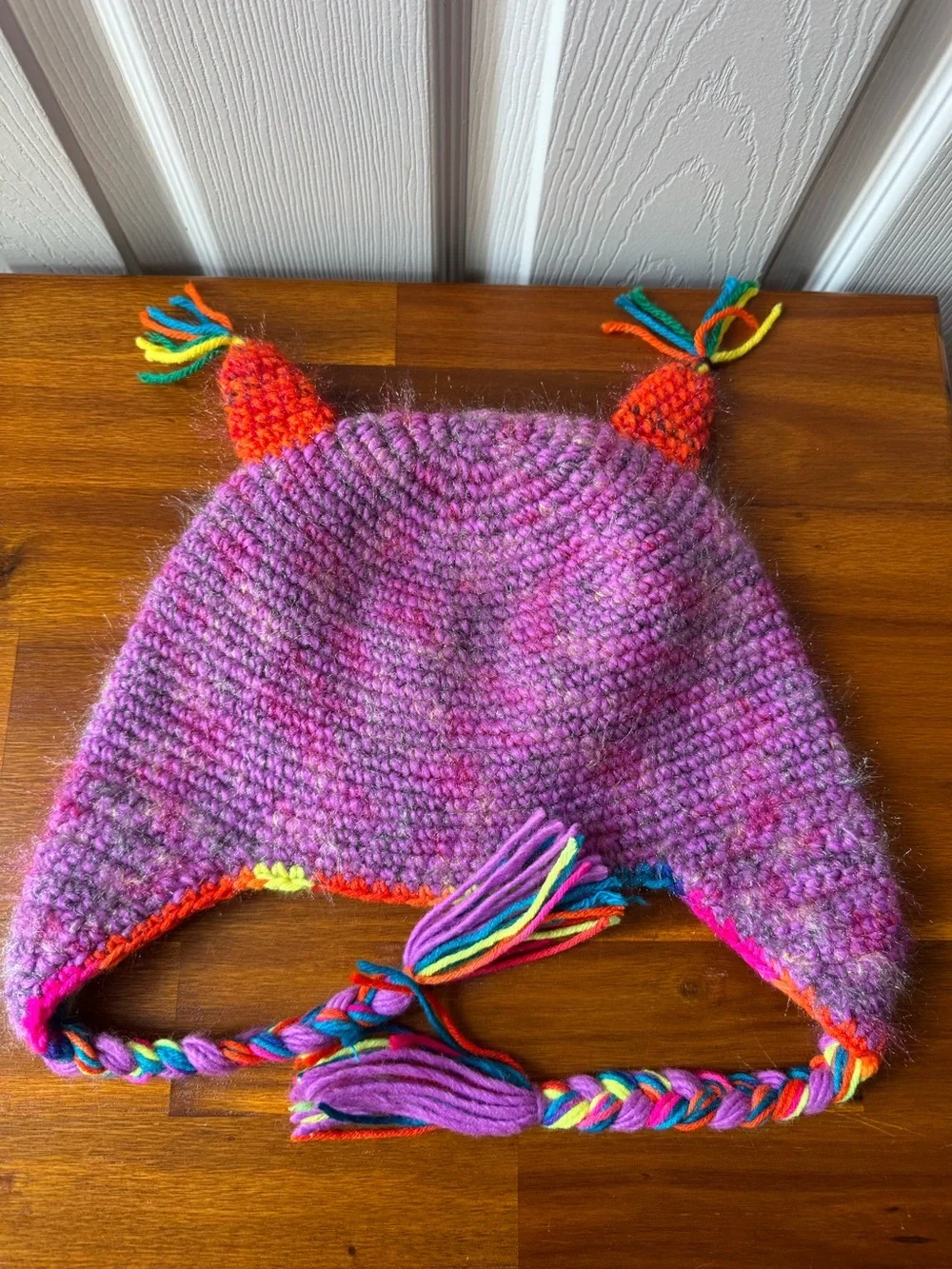 Handmade Peruvian Crochet Monster Hats (SET OF 2)
